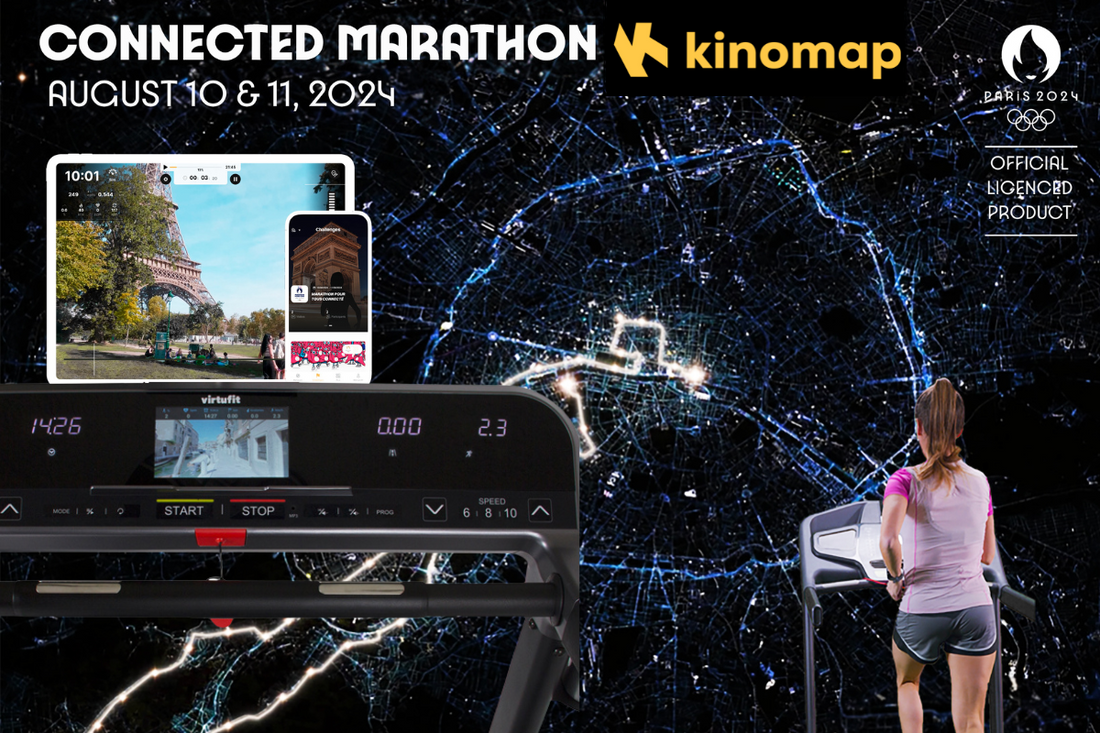 Train Like an Olympian: Join Paris 2024 Connected Sports Challenges with Kinomap, Flow Fitness and VirtuFit
