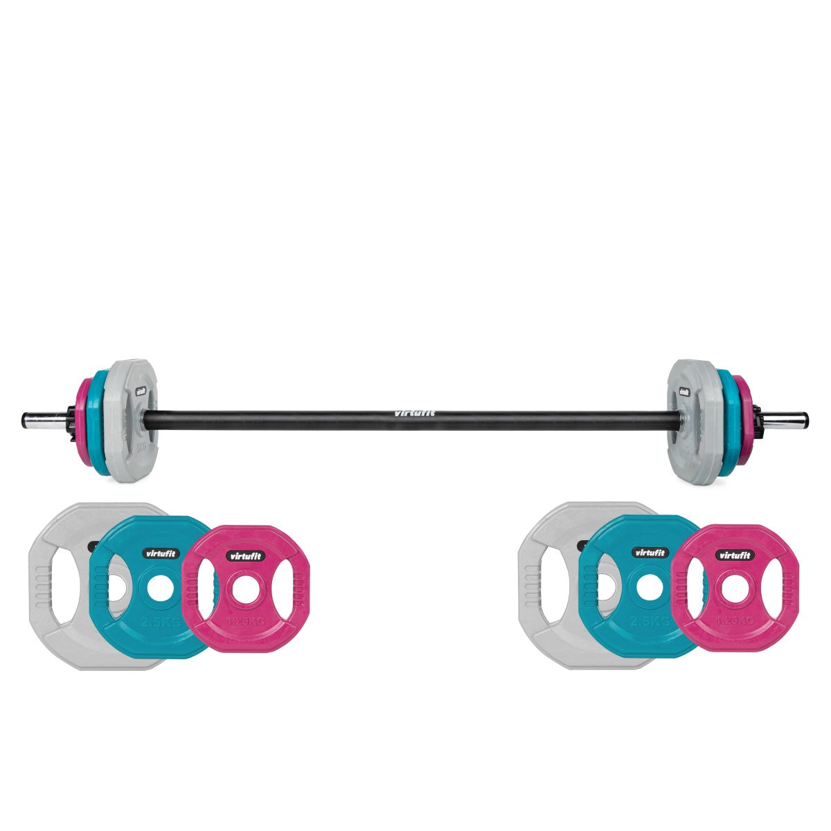 VirtuFit Aerobic Pump Set Rubber - 20 kg