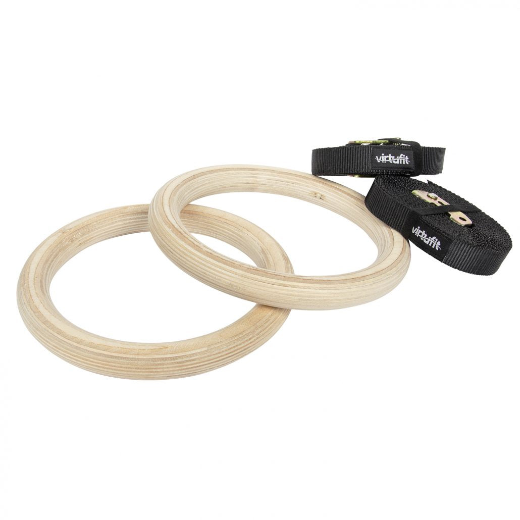VirtuFit Wooden Gym Rings