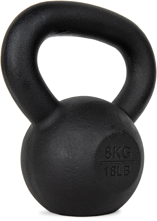 VirtuFit 8 KG Cast Kettlebell Pro
