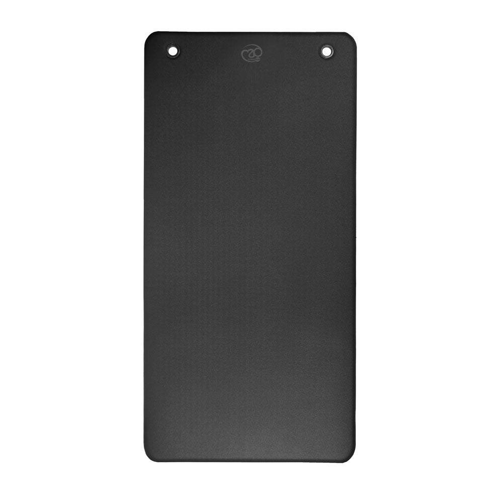 Fitness Mad Club Aerobic Black 9.5mm Mat with Eyelets
