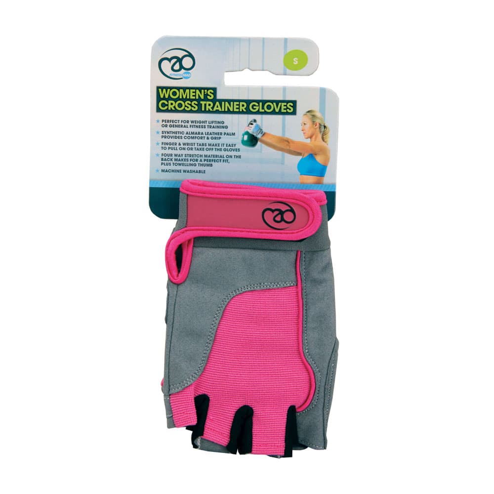 Fitness Mad Womens Cross Trainer Gloves pink w packaging