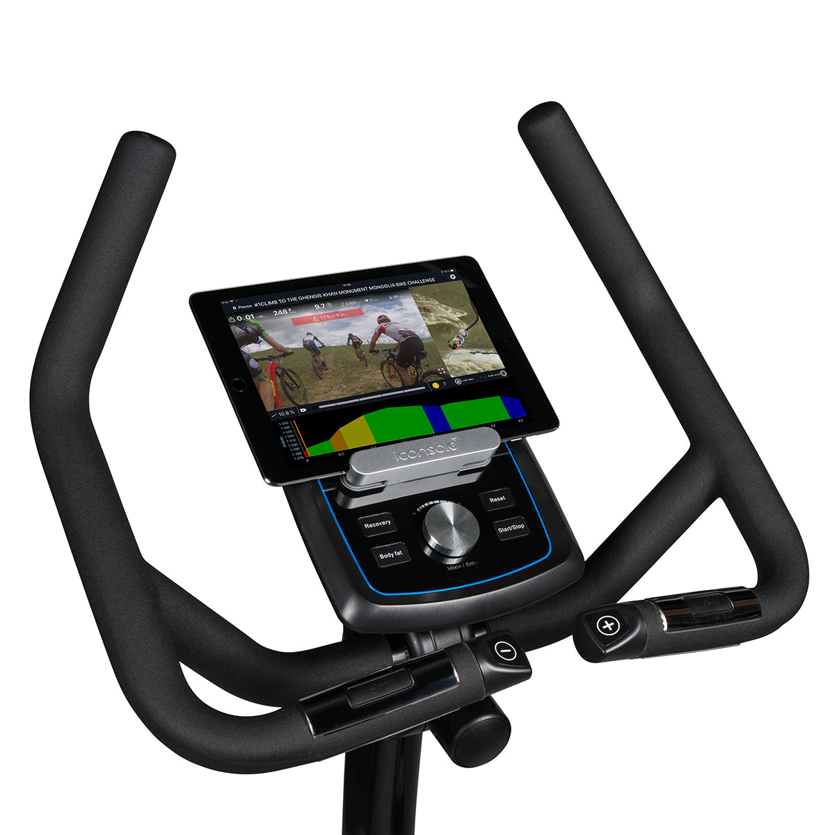 Flow Fitness B2i computer with ipad 2 - Kinomap