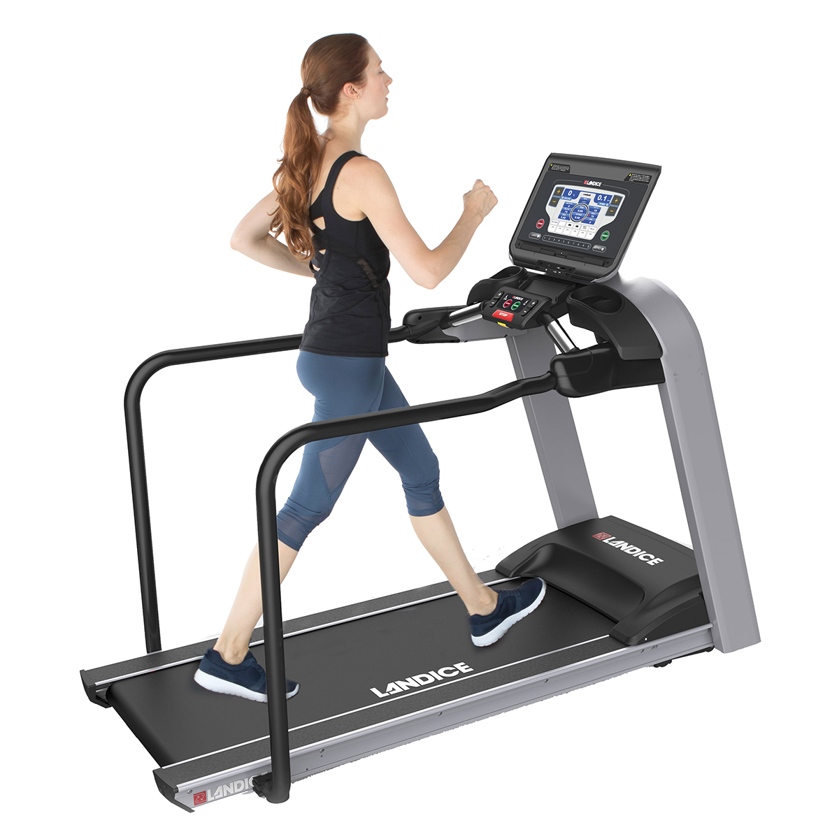 Landice L7 Rehab treadmill side view