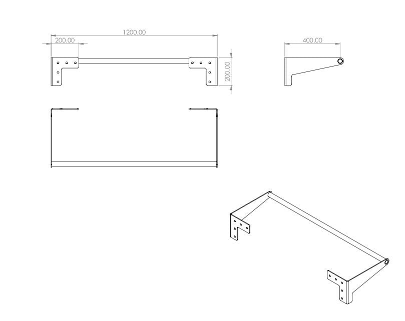 Endura Fitness Outdoor Mounted Pull Up Bar