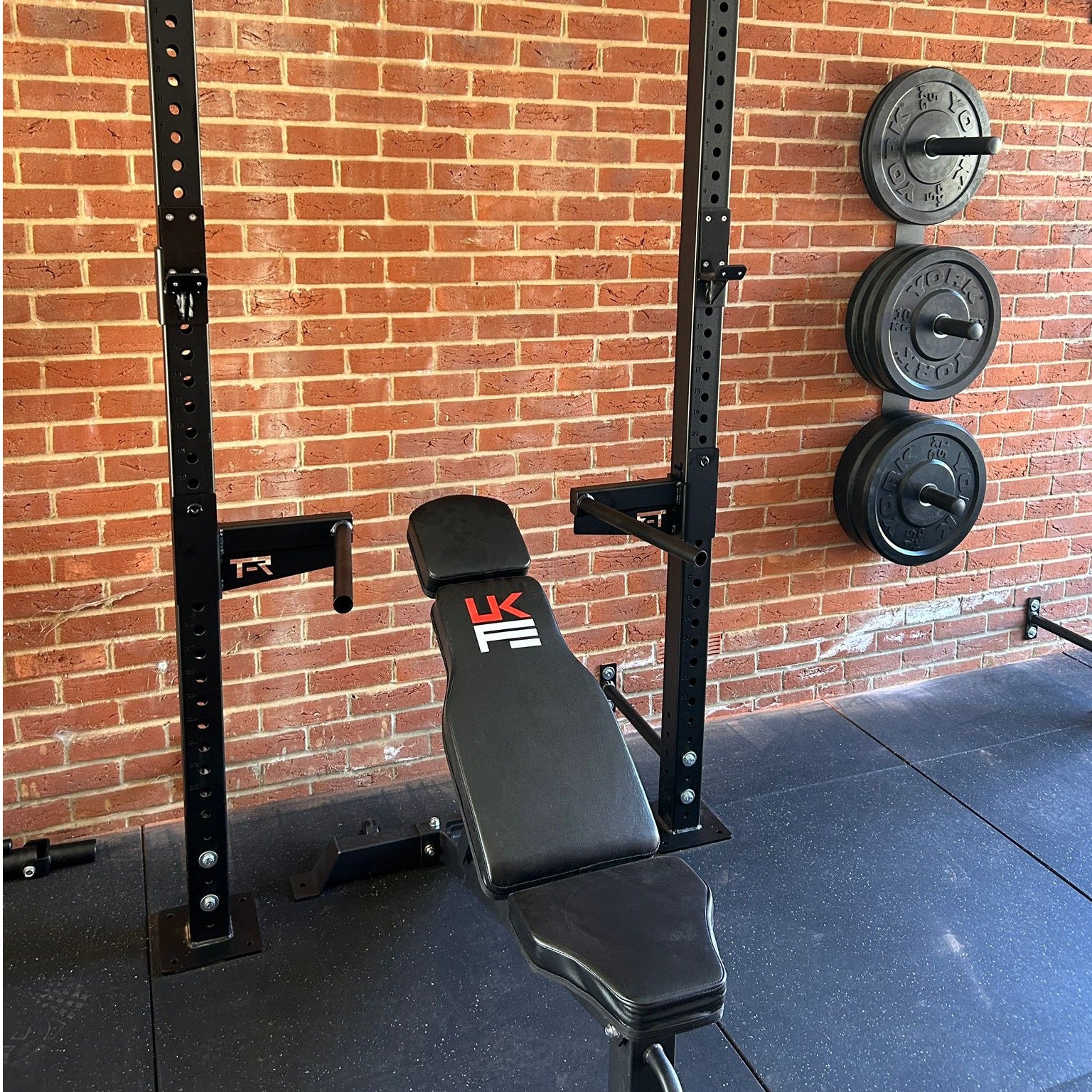 Endura Fitness Olympic Wall Mounted Weight Plate Rack UK Fitness