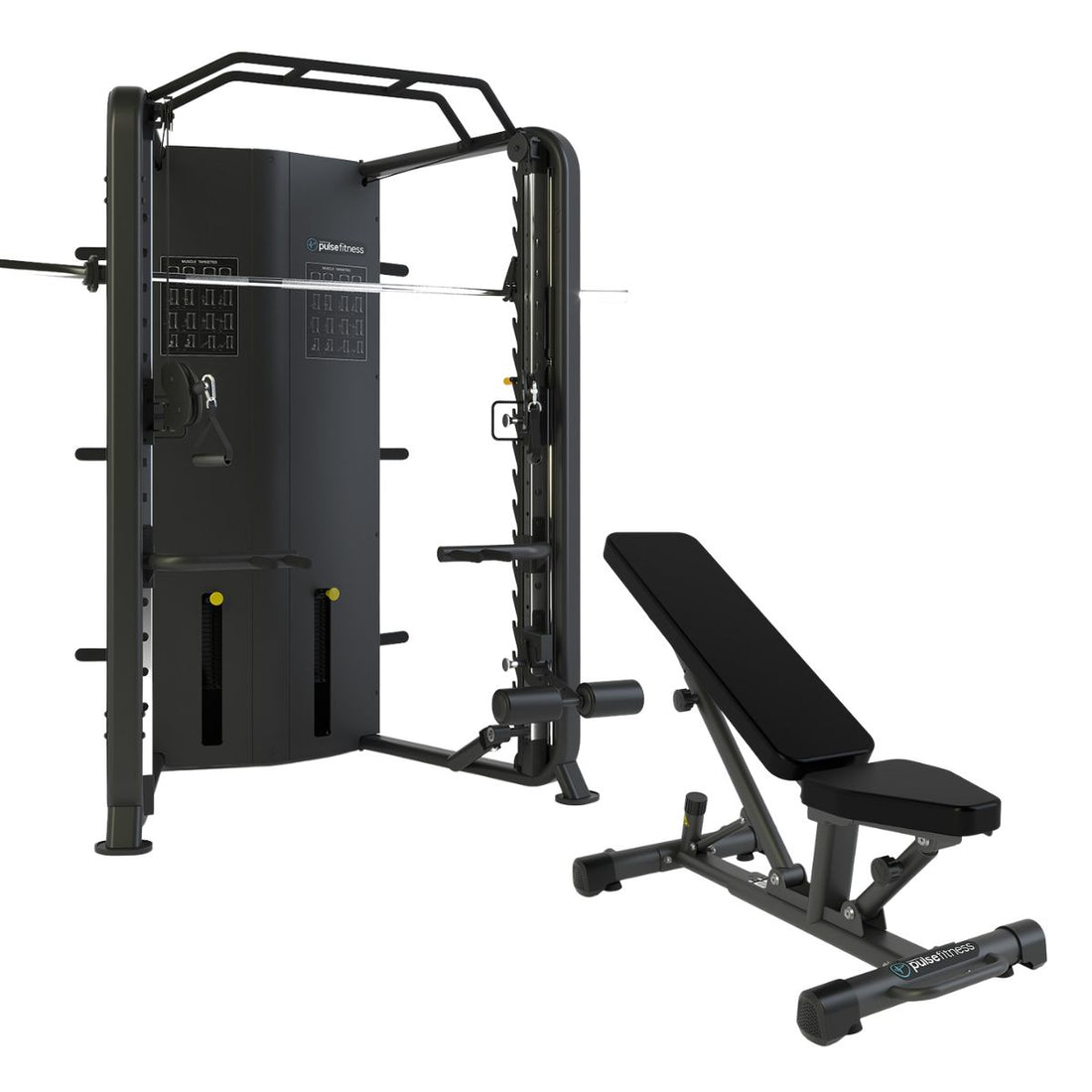 Pulse Fitness Multi-Functional Trainer Rack | Smith Machine - UK ...