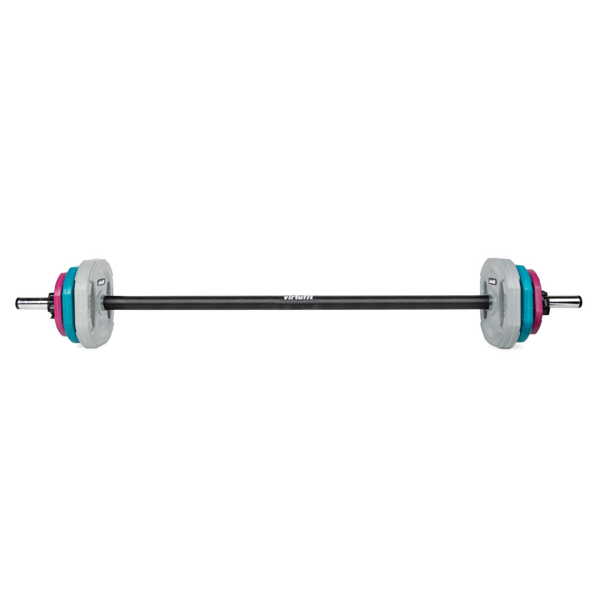 VirtuFit Aerobic Pump Set Rubber 20kg Body Pump Set Studio Weights UK Fitness Equipment