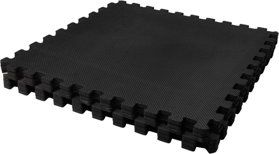 VirtuFit Fitness Puzzelmat - Vloermat - 8-delig - 240 x 120 cm - Zwart