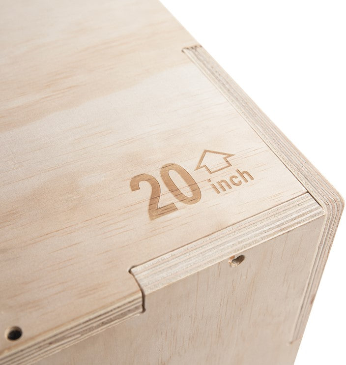 VirtuFit Wooden Plyo Box 3-in-1 40 x 45 x 50 cm