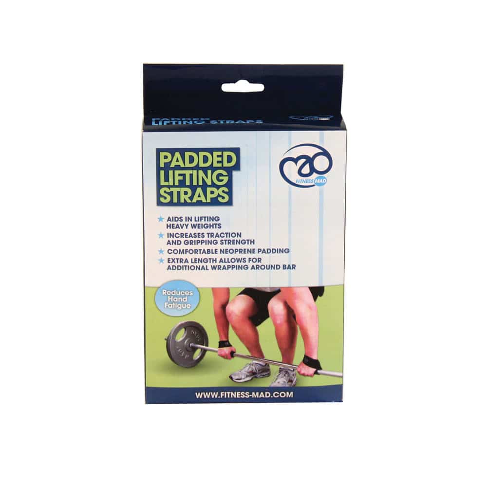 Fitness Mad Padded Weight Lifting Straps package