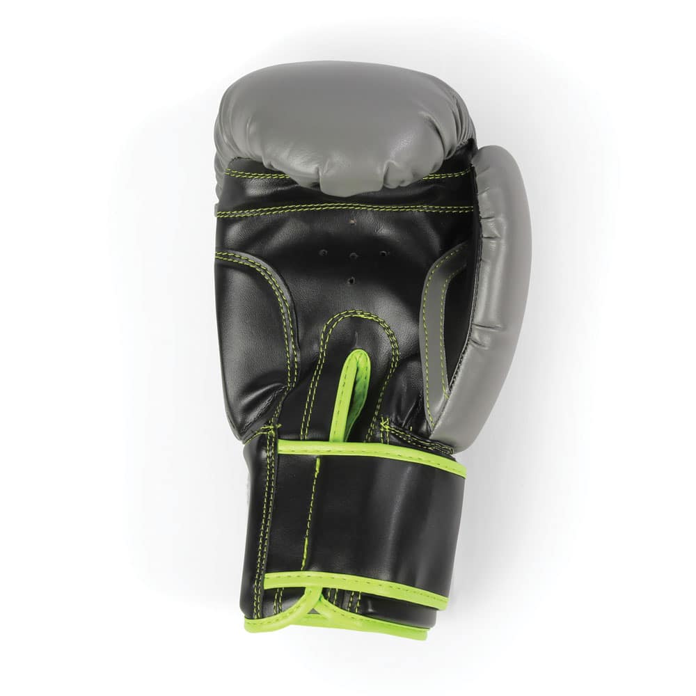 Fitness Mad Sparring Gloves 12oz - Green.Grey single palm