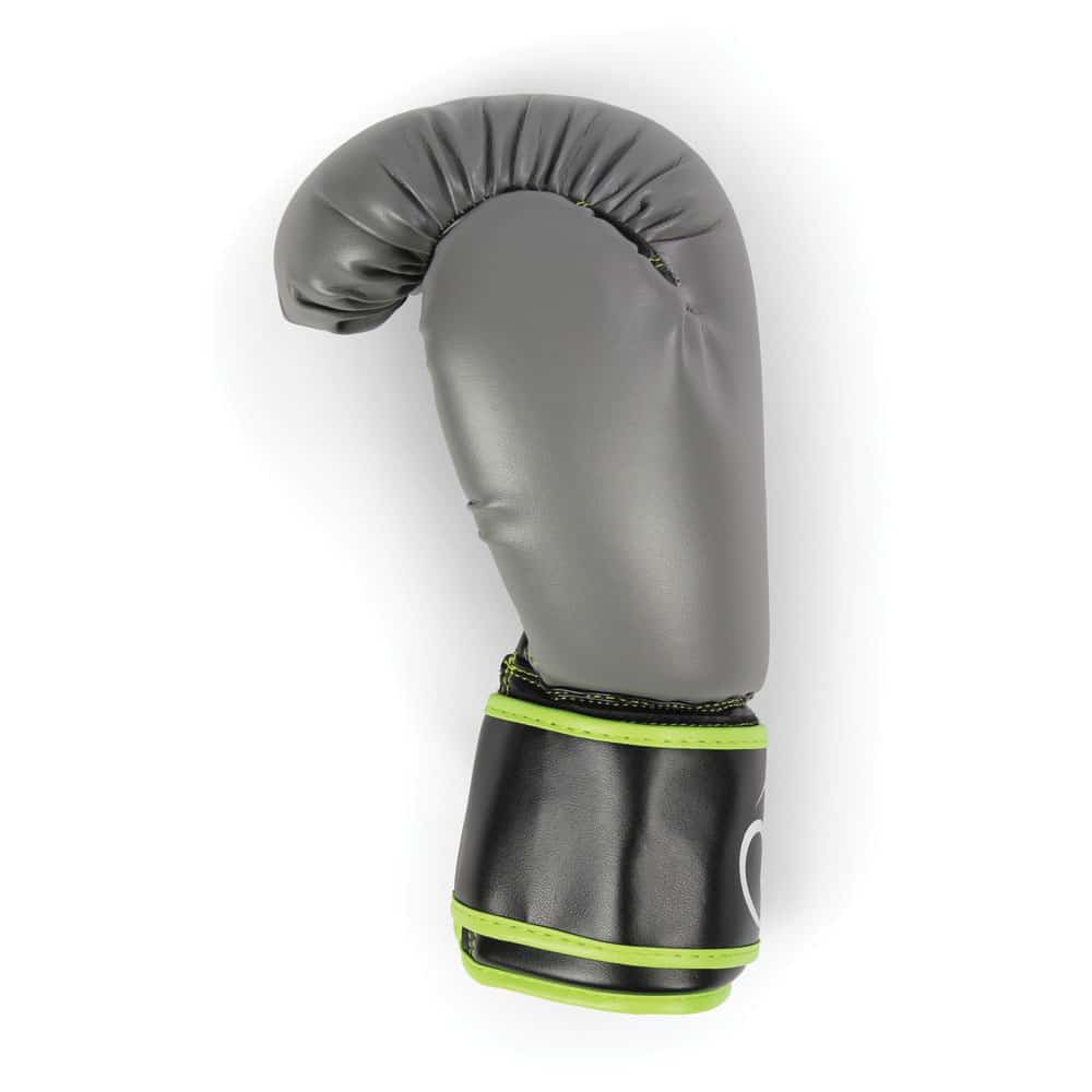 Fitness Mad Sparring Gloves 12oz - Green.Grey single side