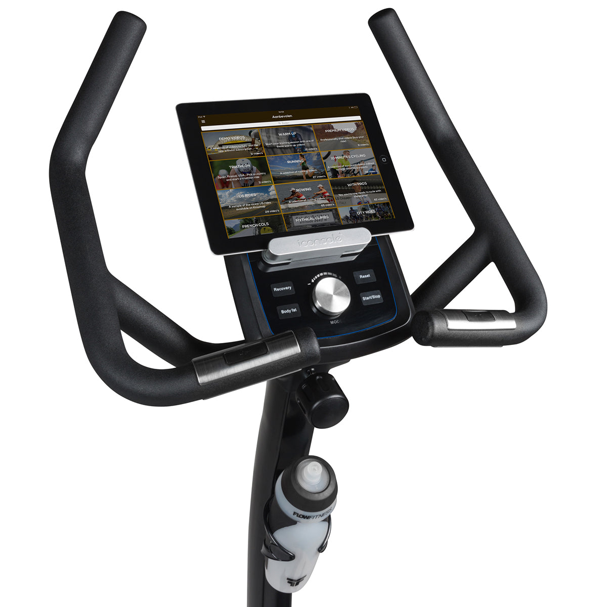 Flow Fitness Perform B3i computer with tablet 3 - Kinomap overview