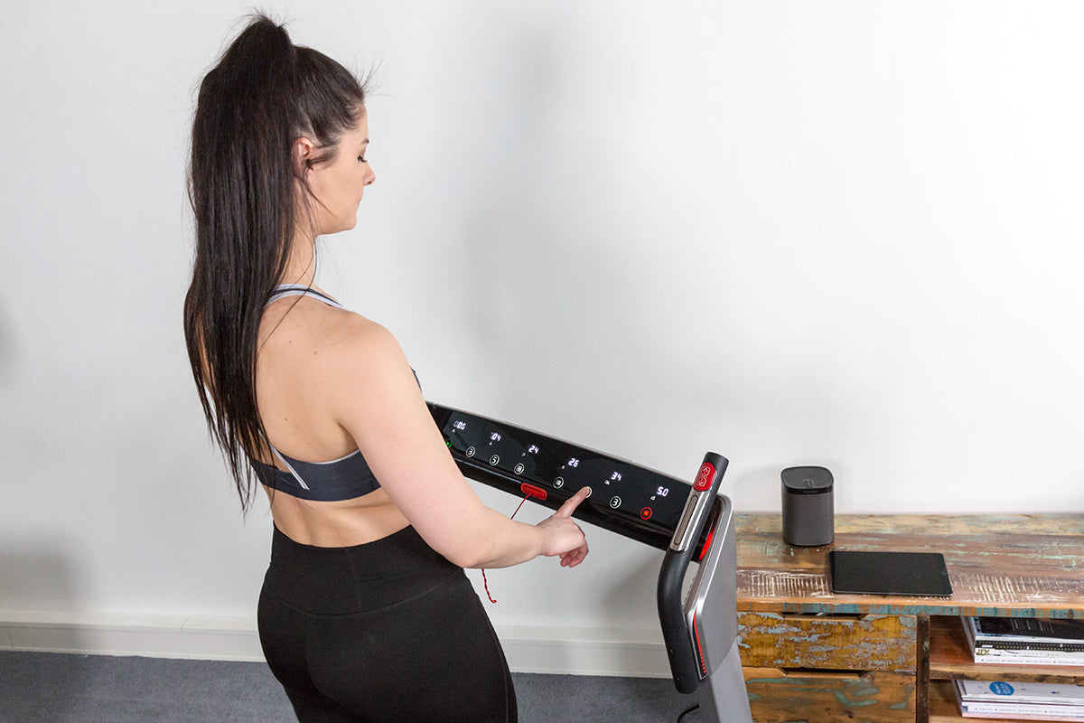 Flow Fitness Runner DTM400i Setting up an exercise