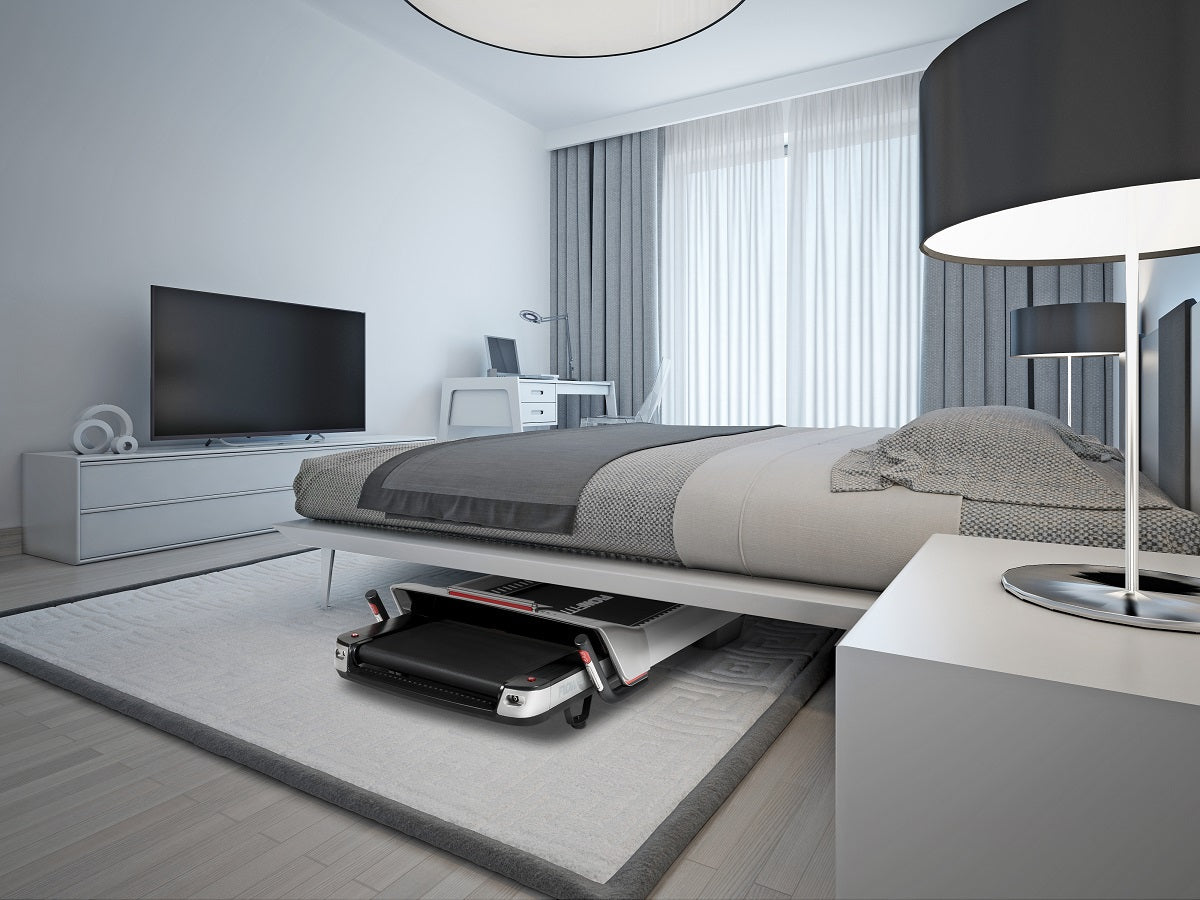 Contemporary monochrome hotel room