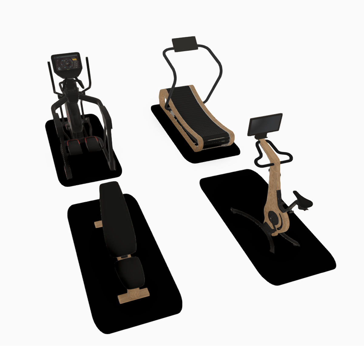 InstaFloor Anti Vibration Cardio Equipment Floor Protection Mat UK Fitness Equipment