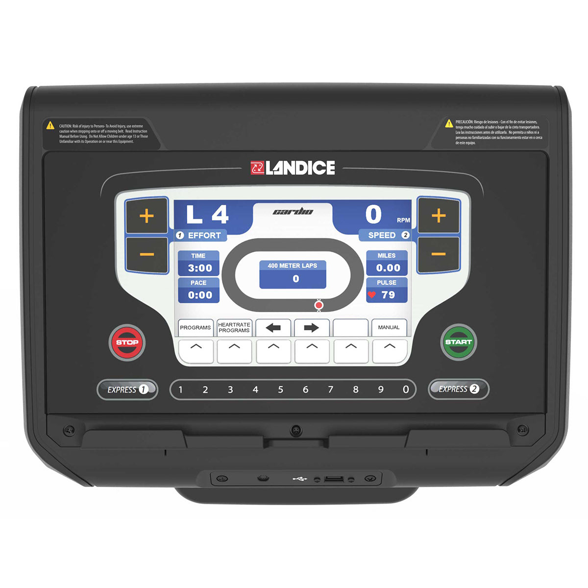 Landice U9 Upright Rehabilitation Bike Console